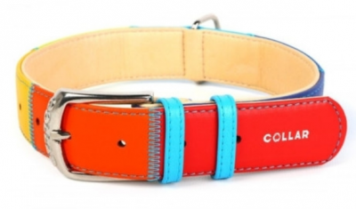 Ошейник "COLLAR Glamour" "Радуга" 20мм/30-39 см