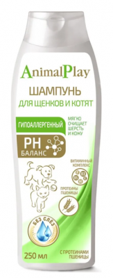 Animal Play Шампунь гипоаллергенный для щенков и котят 250мл