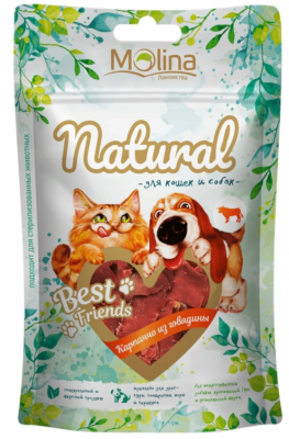 МОЛИНА BEST FRIENDS для кошек Карпаччо из говядины, 25 г.