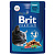Brit Premium Пауч для взрослых кошек цыпленок и перепелка в соусе 85г