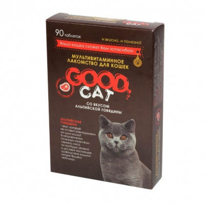 Good Cat лак-во мультивит для кошек "Здоровье и энергия" 90таб