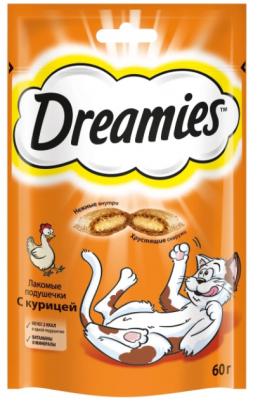 Дримес лакомство для кошек с Курицей 60 г