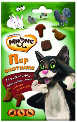 МНЯМC Пир охотника для кошек (утка, кролик, дичь) 50 г.