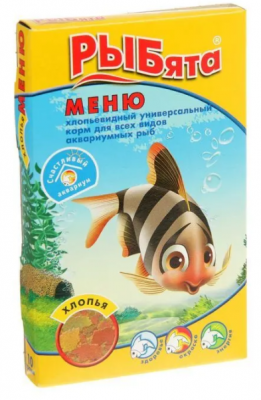 ЗООМИР РЫБята Фито- меню хлопья (+сюрприз) 