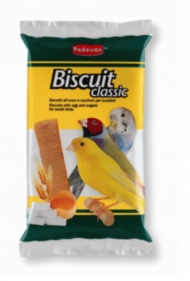 Padovan Лакомство BISCUIT Classic бисквиты со злаками и яйцом для мелких птиц (30г)