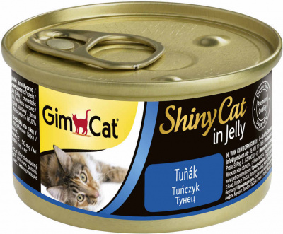 Gimcat консервы для кошек Shiny Cat с Тунцом 70 г 