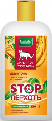 Пчелодар Шампунь гигиенический д/кош с медом и чередой 250мл