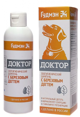 Шампунь Доктор с берез. дегтем для собак  фл. 200 мл. 