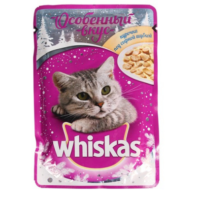 WHISKAS для кошек Курица под сырной шубой 85 г