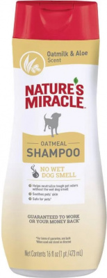 Nature's Miracle Шампунь Oatmeal Odor Control с овсяным молочком с контролем запаха, для собак, 473мл 
