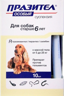 Празител особый д/соб. 5-25 кг старше 6 лет 10мл.