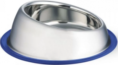 Миска 311635S металлическая на резинке разноуровневая, SUNDAY, 0,90л, Triol			