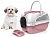 BAMA PET переноска KENNEL TOUR MAXI 59х38х37h см до 12 кг,  розовая