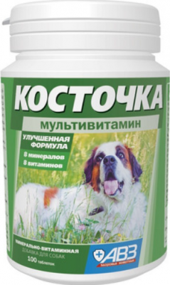 КОСТОЧКА 100 таб. для собак Мультивитамин банка