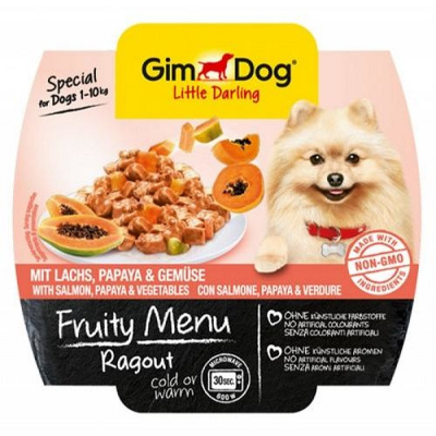 GimDog Fruity Menu Паштет  индейка.яблоки  и овощи д/собак 100гр