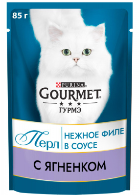Gourmet Perle Мини-филе для кошек с ягненком, 85 г
