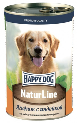 Happy Dog Natur Line Ягненок с индейкой, для собак (НФКЗ) - 0,41 кг
