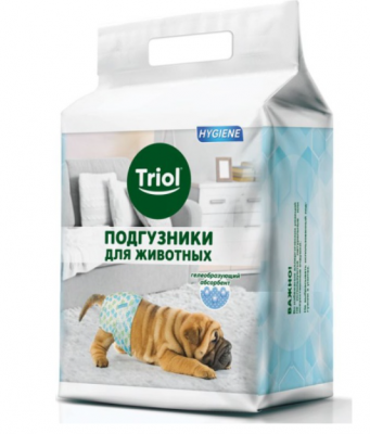 Подгузник для собак XXL, вес собаки от 30кг (уп.10шт.), Triol				
