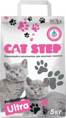 CAT STEP наполнитель Бюджет 5 кг. Professional Ultra комкующий