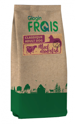 FRAIS CLASSIQUE ADULT DOG MEET ASSORTED (СУХОЙ КОРМ ДЛЯ СОБАК МЯСНОЕ АССОРТИ), 3 КГ		