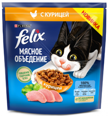 FELIX Мясное объедение Курица 600г