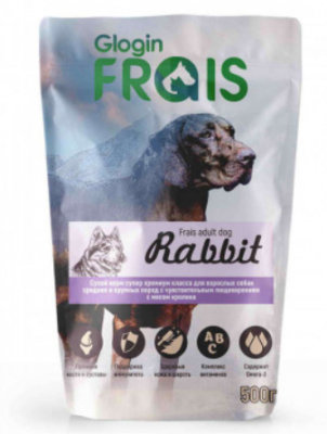 FRAIS SIGNATURE ADULT DOG RABBIT (СУХОЙ КОРМ ДЛЯ СОБАК С МЯСОМ КРОЛИКА), 500 ГР											