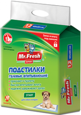 Пеленки 60*60 (12шт) Mr/Fresh  Eхpert start