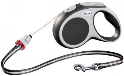 FLEXI рулетка VARIO XS  (до 8 кг) 3 м, троос антрацит