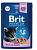 Brit Premium Пауч для котят белая рыба в соусе 85г		