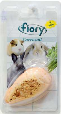 FIORY Минеральный камень для грызунов с солью в форме моркови