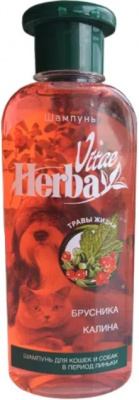 Herba Vitae 250 мл Шампунь д/кошек  и собак во время линьки ,