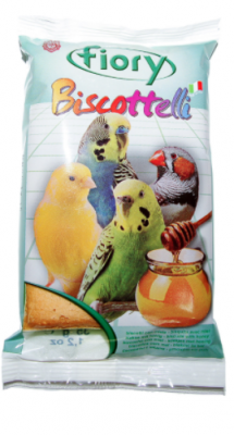 FIORY бисквиты для птиц Biscottelli c медом 35 г