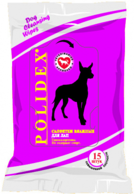 POLIDEX Салфетки д/собак и кошек 20*15 см д/лап