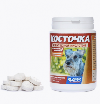 КОСТОЧКА 100таб Янтарная кислота (банка)