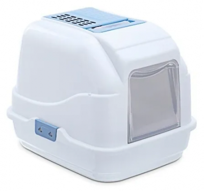 IMAC био-туалет для кошек EASY CAT 50х40х40h см, нежно-голубой 