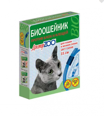 Ошейник п/экт Доктор ЗОО д/кошек и мелк. собак 35 см 