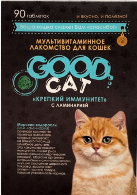 Good Cat лак-во мультивит для кошек "Крепкий иммунитет" 90таб