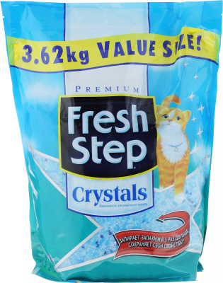 FRESH STEP Crystals наполнитель силикагель 3,62 кг