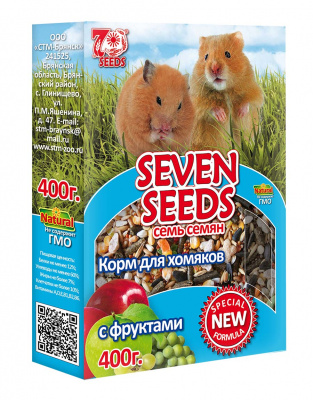 SEVEN SEEDS - SPECIAL корм д/хомяков с фруктами 400г.