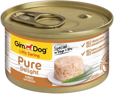 GimDog Pure Delight  цыпленок   д/собак 85 гр.