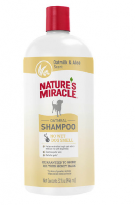 Nature's Miracle Шампунь Oatmeal Odor Control с овсяным молочком с контролем запаха, для собак, 947 мл 