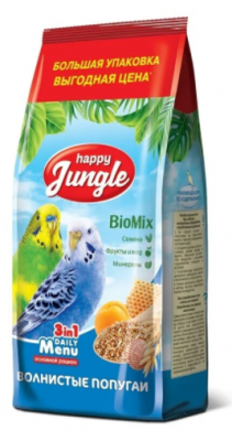 Happy Juppy Корм для волнистых попугаев 900г
