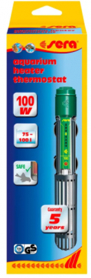 SERA Нагреватель SERA PRECISION 100w для аквариумов 70-100л	
