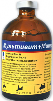 Мультивит + минералы, раствор для инъекций Германия, 100 мл 