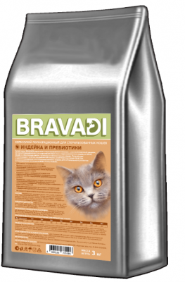 BRAVADI для котят с индейкой и говядиной 10кг