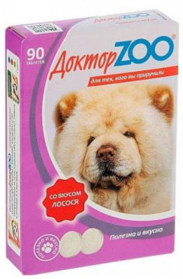 Доктор ЗОО для собак лосось 90 таб.