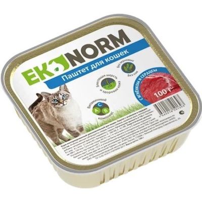 Ekonorm Паштет 100 г для кошек с ягненком и сердцем