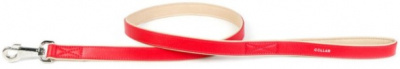 Поводок  "COLLAR Brilliance" красный  (шир 25 мм, дл 122) см 