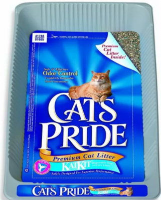 CATS PRIDE наполнитель комкующий 1,36кг пластиковый поддон