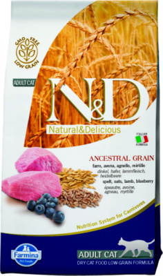 N/D Cat Low Grain Lamb/Blueberry Adult для кошек ягненок/черника  1.5 кг